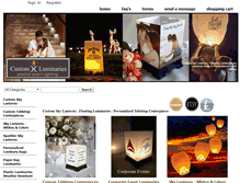 Tablet Screenshot of customluminaries.com